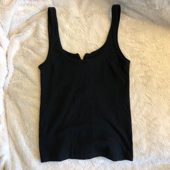 Topshop - Ribbed Button Tank - Picture 3 of 4